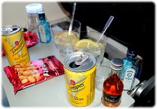 Priser på drinks i fly